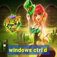 windows ctrl d